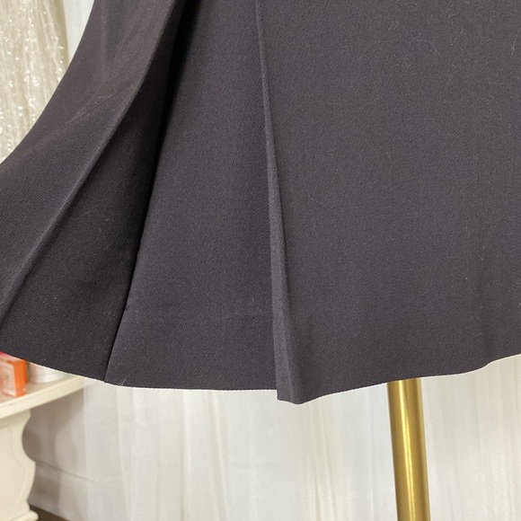 Vintage Jaeger skirt 100% wool dark brown, A-line! 1 pleat front & back! Size 8 - Picture 5 of 16